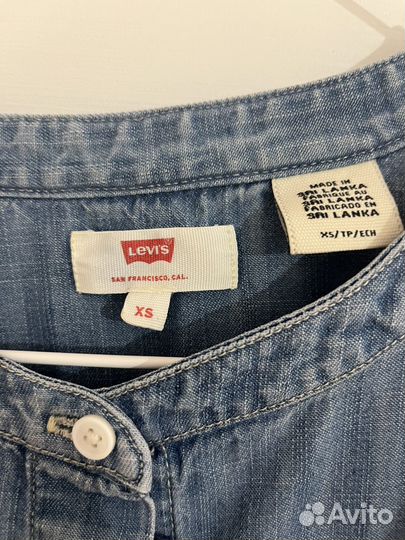 Блузка рубашка джинсовая levis XS-S