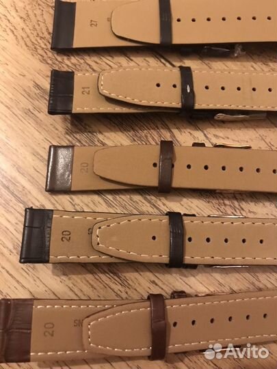 Кожаный ремень для часов