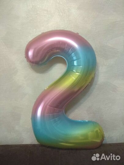 Воздушный шар цифра 2