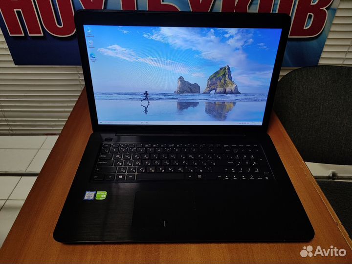 Игровой ноутбук Asus бу / GF 940 MX /17 дюймов