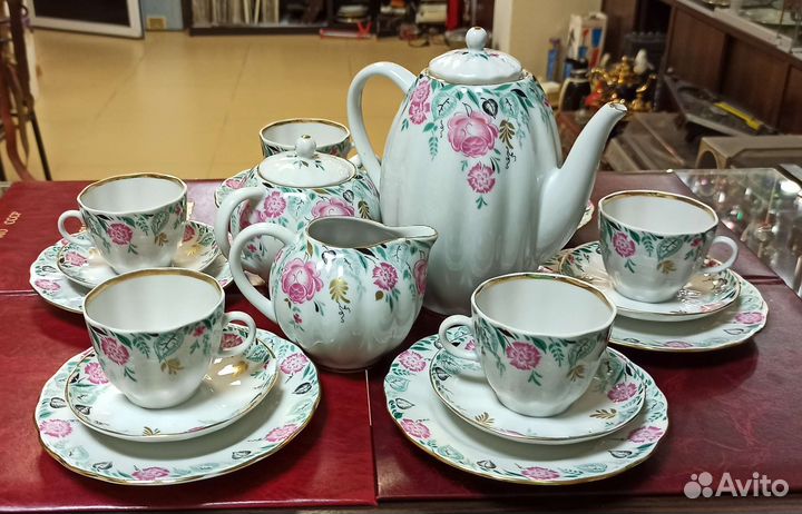 Редкий кофейный сервиз лфз знак качества