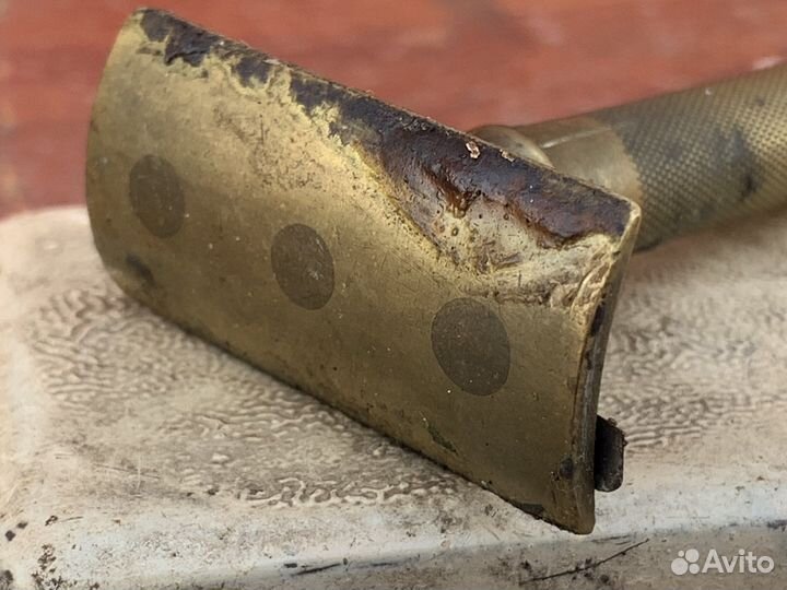 Станок бритвенный бронзовый винтаж