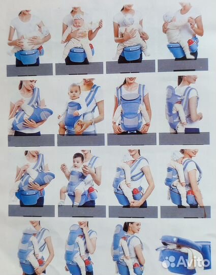 Эргорюкзак переноска кенгуру для детей с 0