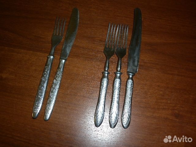 Вилки ножи б/у нержавейка СССР