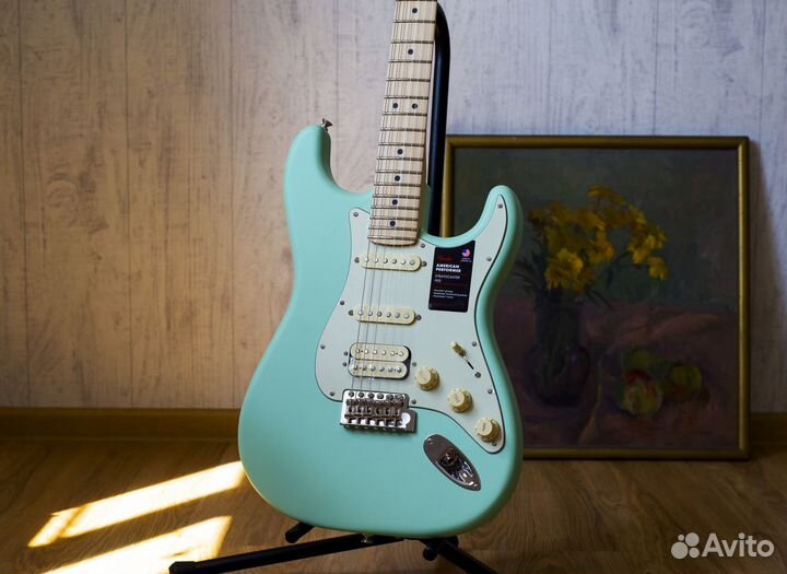 Fender American Performer Stratocaster Surf Green