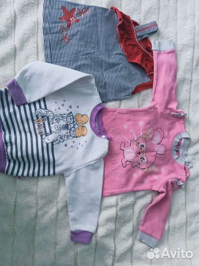 Детские вещи пакетом 68 74 80