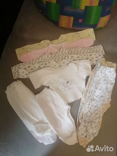 Детские вещи пакетом на девочку от 0 до 5 мес