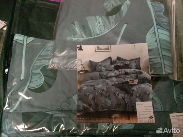 Белье постельное с готовым одеялом евро