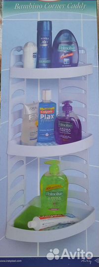 Угловая полка для ванной