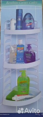 Угловая полка для ванной