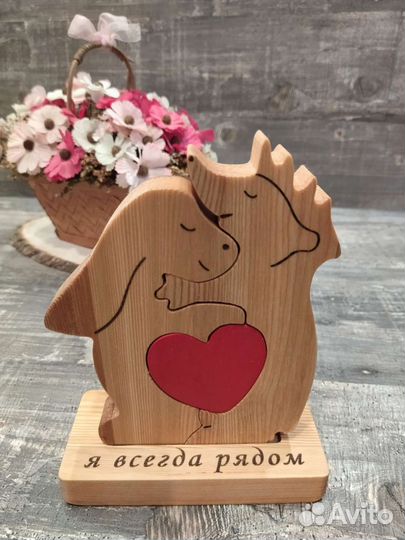 Статуэтки / Именные деревянные пазлы