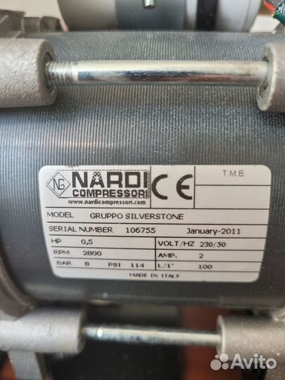 Компрессор nardi безмаслянный