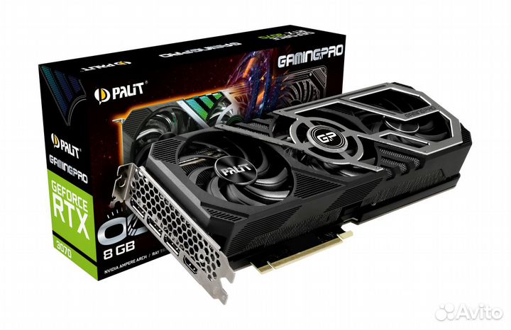Видеокарта Palit Gaming PRO OC 3070 гарантия днс