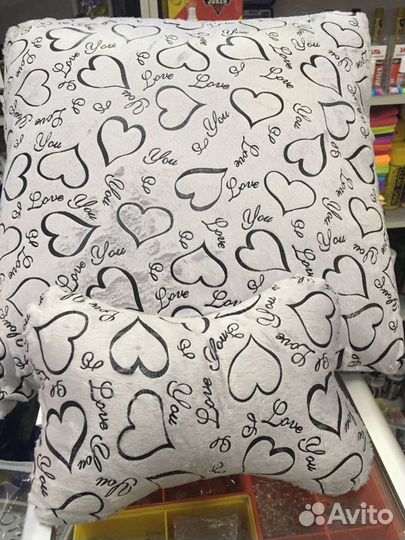 Автомобильный комплект: 2 подушки и 2 косточки