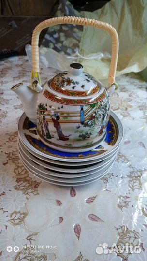 Чайный набор, фарфор, японские мотивы