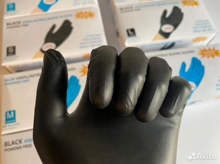 Перчатки нитриловые