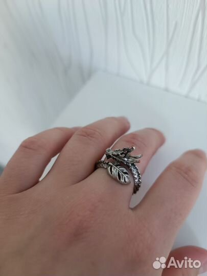 Кольцо Дракон Размер Регулируется
