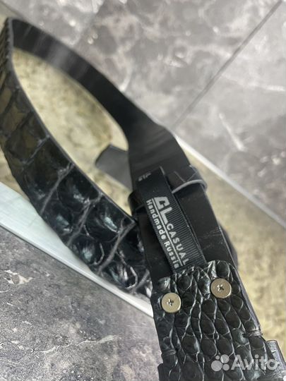 Мужской ремень из кожи Крокодила