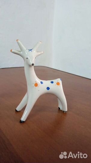 Форфоровая статуэтка СССР олененок