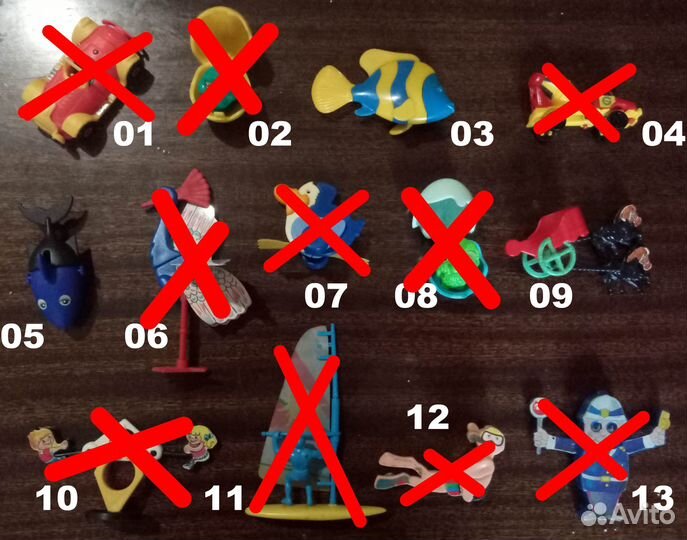 Игрушки из киндер сюрприза 90-х