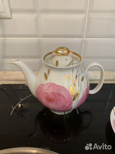 Сервиз дулево роза (остатки 22 и 88 клеймо)