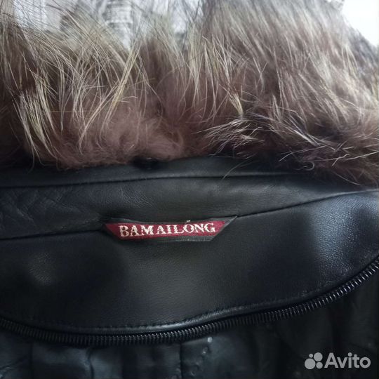 Кожаный плащ женский 48 50