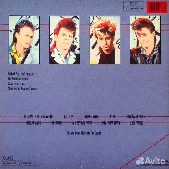 LP.Mr. Mister – Welcome To The Real World - 1985