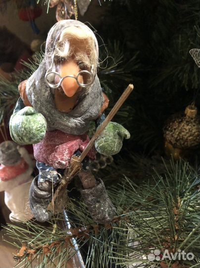 Ватные ёлочные игрушки