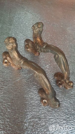 Дверные ручки литые бронза