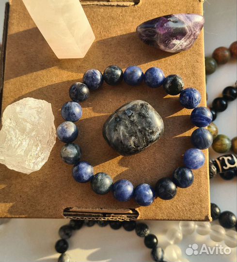Браслет из натурального содалита