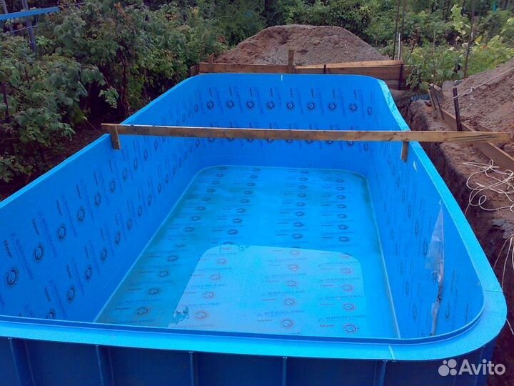 Чаша для бассейна пластиковая по вашему размеру