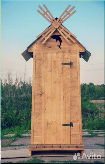 Дачный туалет с кошкой JSS