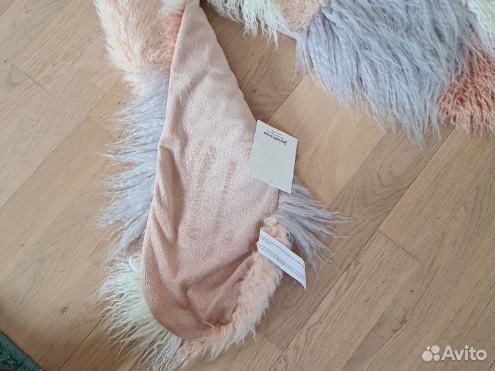 Шарф. Палантин. Перья. Мех.Новый