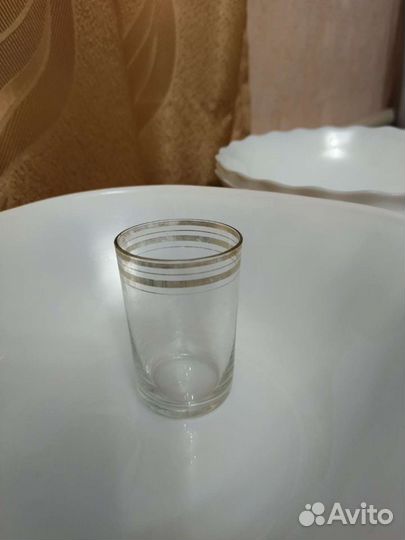 Стопка рюмки цветное стекло хрусталь СССР