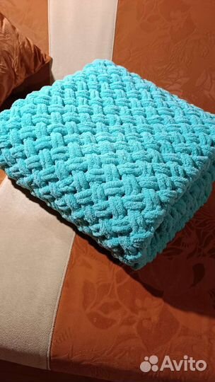 Плед детский вязаный ручная работа