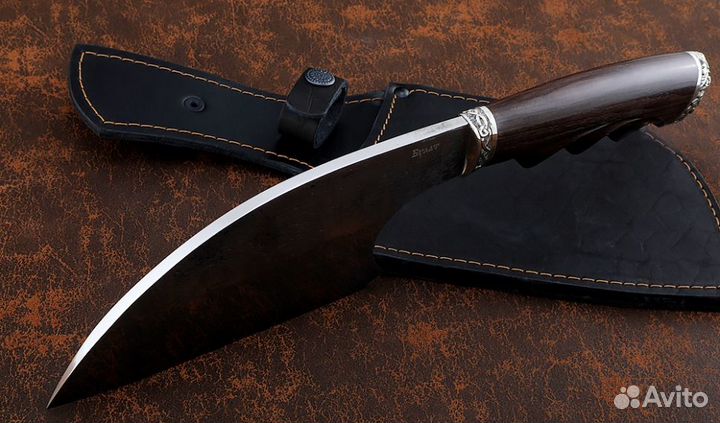 Сербская тяпка сталь булат венге мельхиор