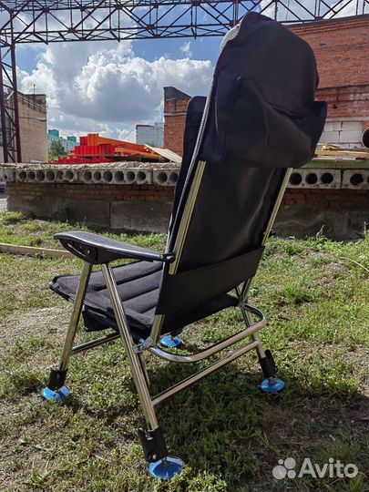 Карповое кресло двухслойное с карманами