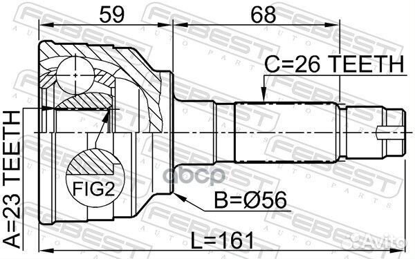Шрус 0510-MPV 0510MPV Febest