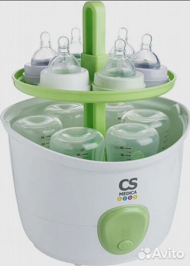 Стерилизатор для бутылочек CS Medica Kids, паровой