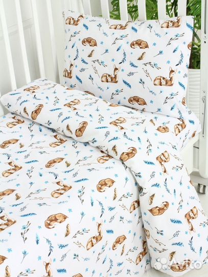 Постельное белье в детскую кроватку, Бязь