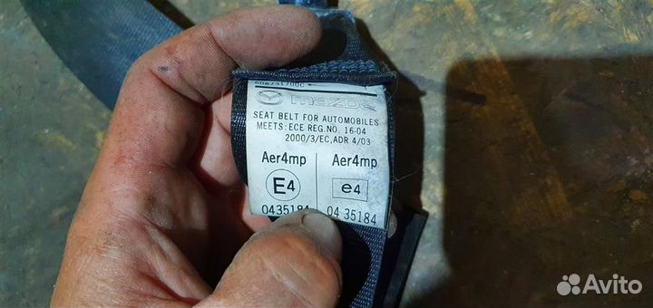 Ремень безопасности с пиропатроном Mazda Mazda 3