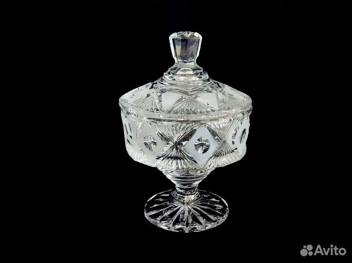 Хрусталь Конфетница Сахарница с крышкой Бокал СССР