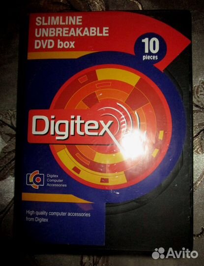 Футляры для DVD дисков 10 шт. + конверты