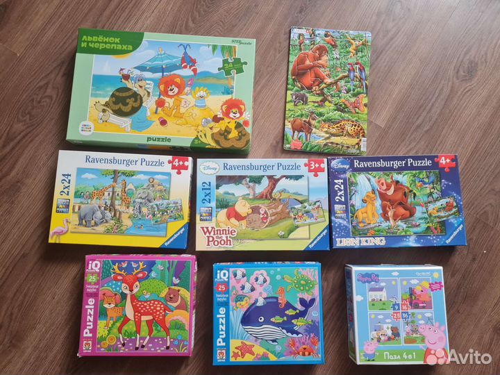 Пазлы на 3-4 года пакетом