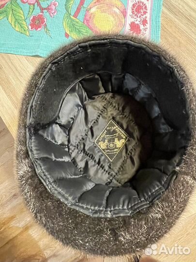 Шапка мужская норковая новая 59 размер