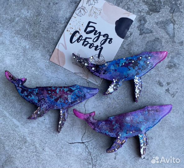 Брошь из эпоксидной смолы