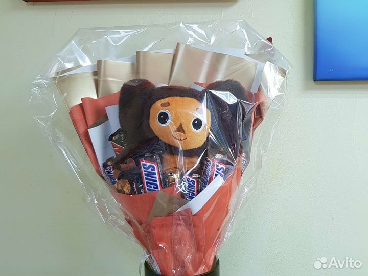 Мягкая Чебурашка(кремовая,розовая,коричневая)