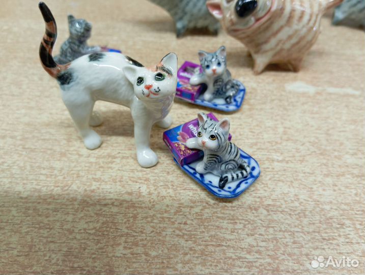 Статуэтка фарфоровая. Кошка. Миниатюра. Редкая