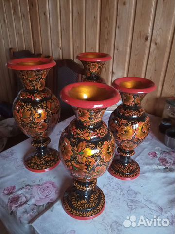 Хохлома вазы