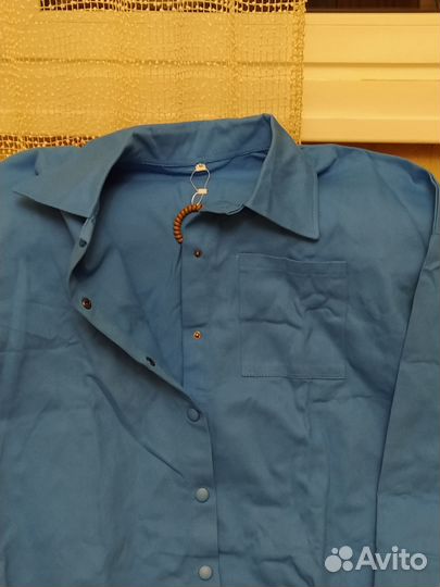 Рубашка-жакет плотный хлопок. Раз.56-58